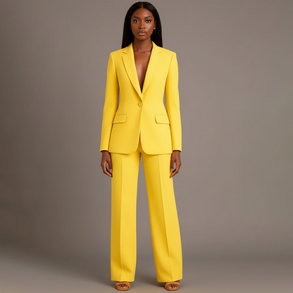 Classic Fit Women's Blazer Suit Set