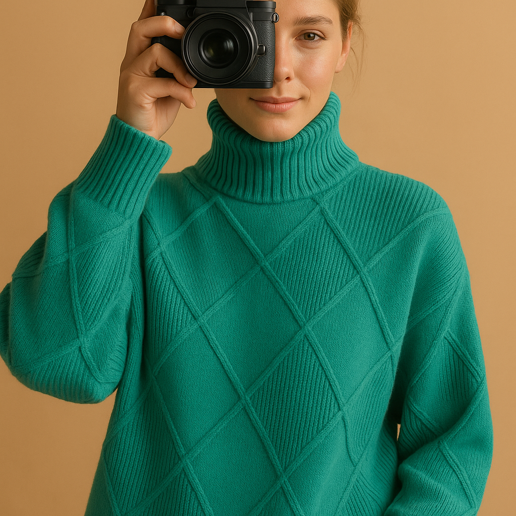 Soft Women's Knit Turtleneck Sweater