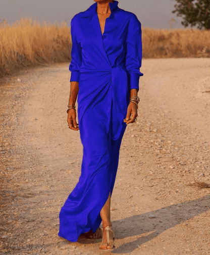 Long Sleeve Flowy Maxi Dress for Women