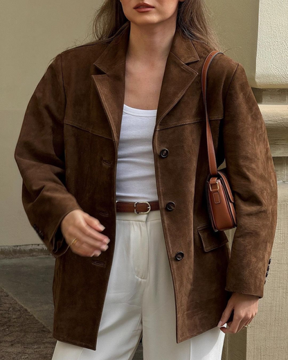 Premium Faux Suede Jacket
