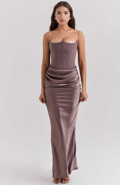 Variant image for Women's Strapless Maxi Dress | Elegant Summer Formal Wear-5