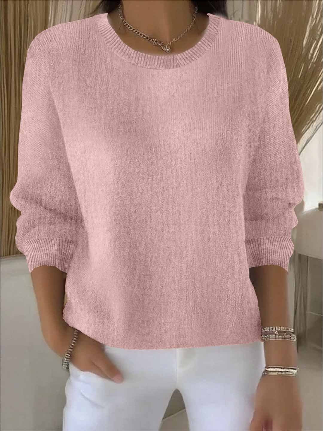 Elegant Crew Neck Sweater