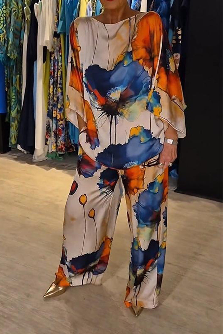 Stylish Floral 2 Piece Women's Clothing Set - Luxivelle
