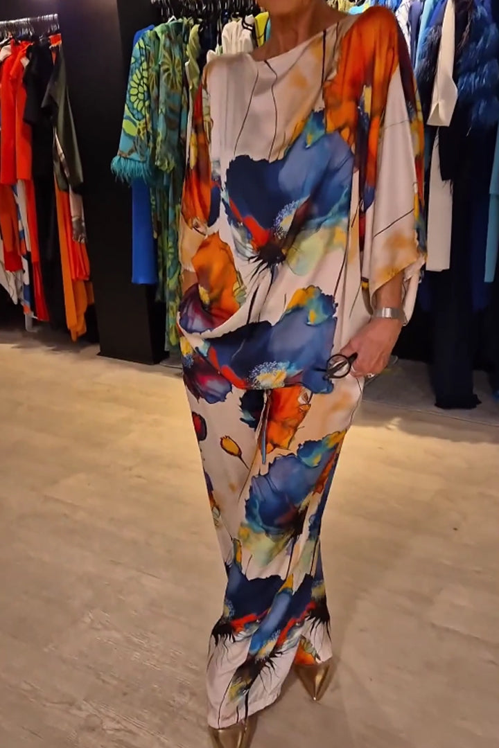 Stylish Floral 2 Piece Women's Clothing Set