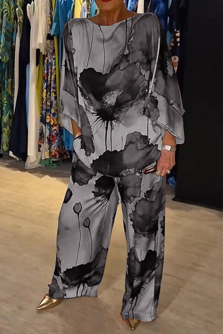 Stylish Floral 2 Piece Women's Clothing Set