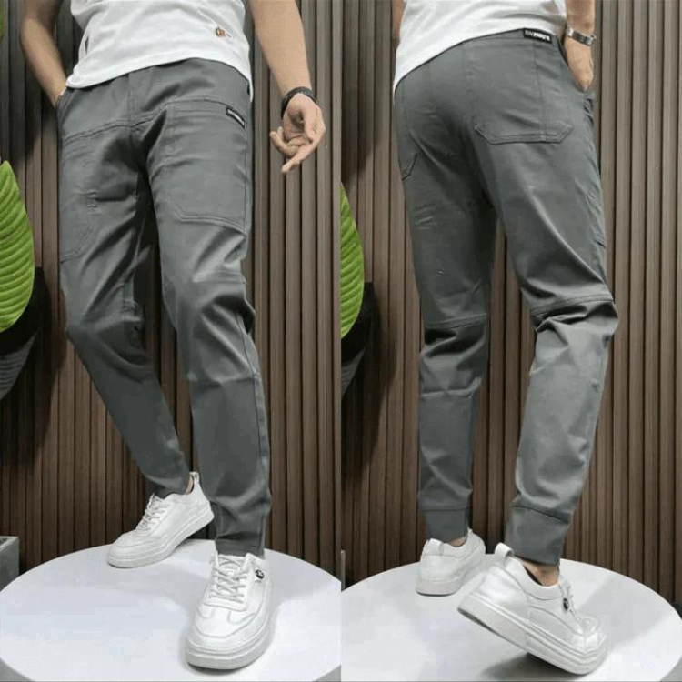 Slim Fit Cargo Trousers for Men - Luxivelle