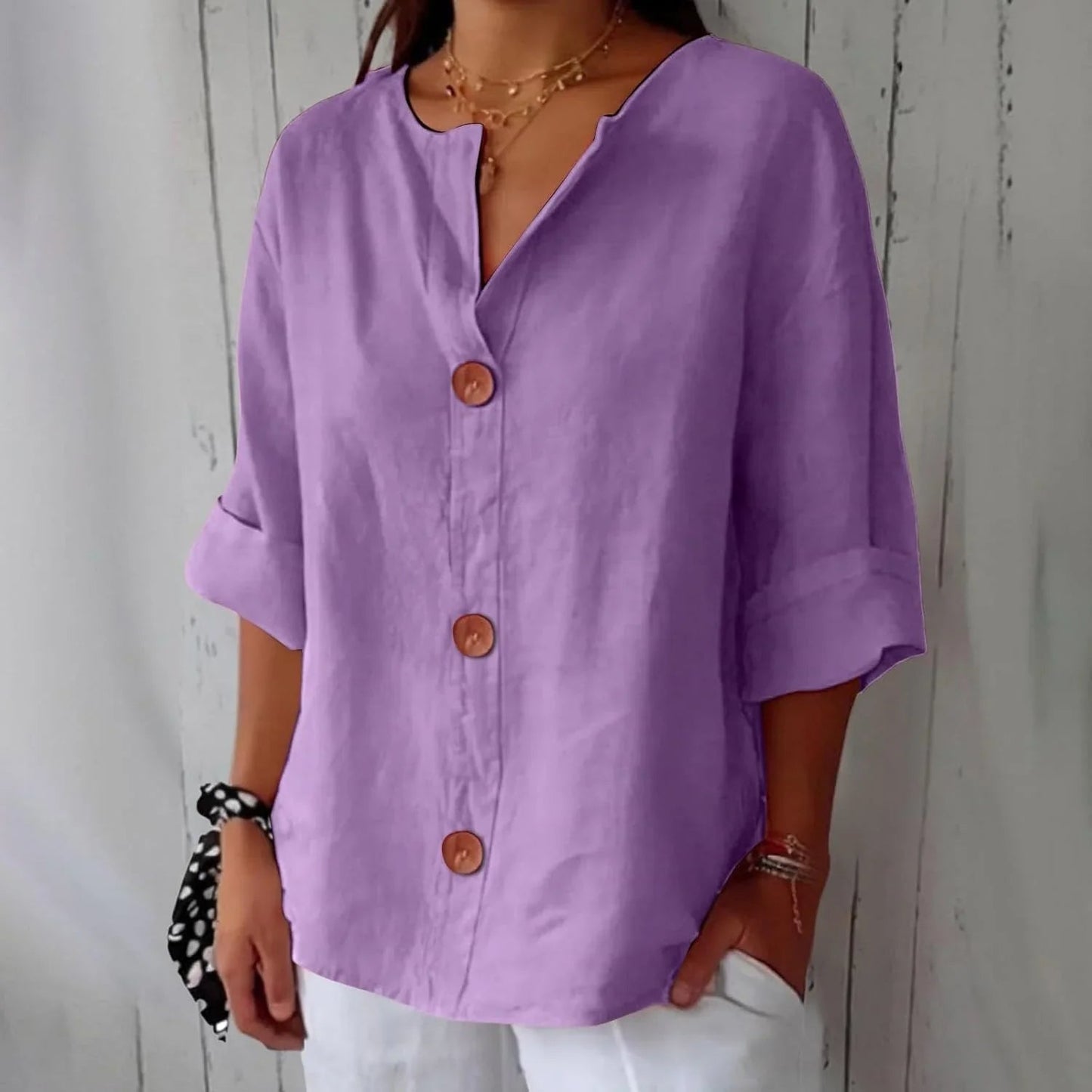Classic Relaxed Fit Women's Blouse
