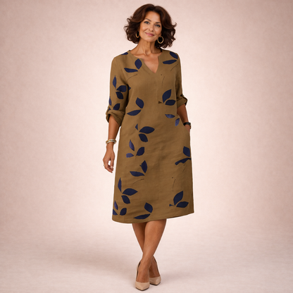 Evi | Flattering V-neck Designer Summer Dress for Women 3