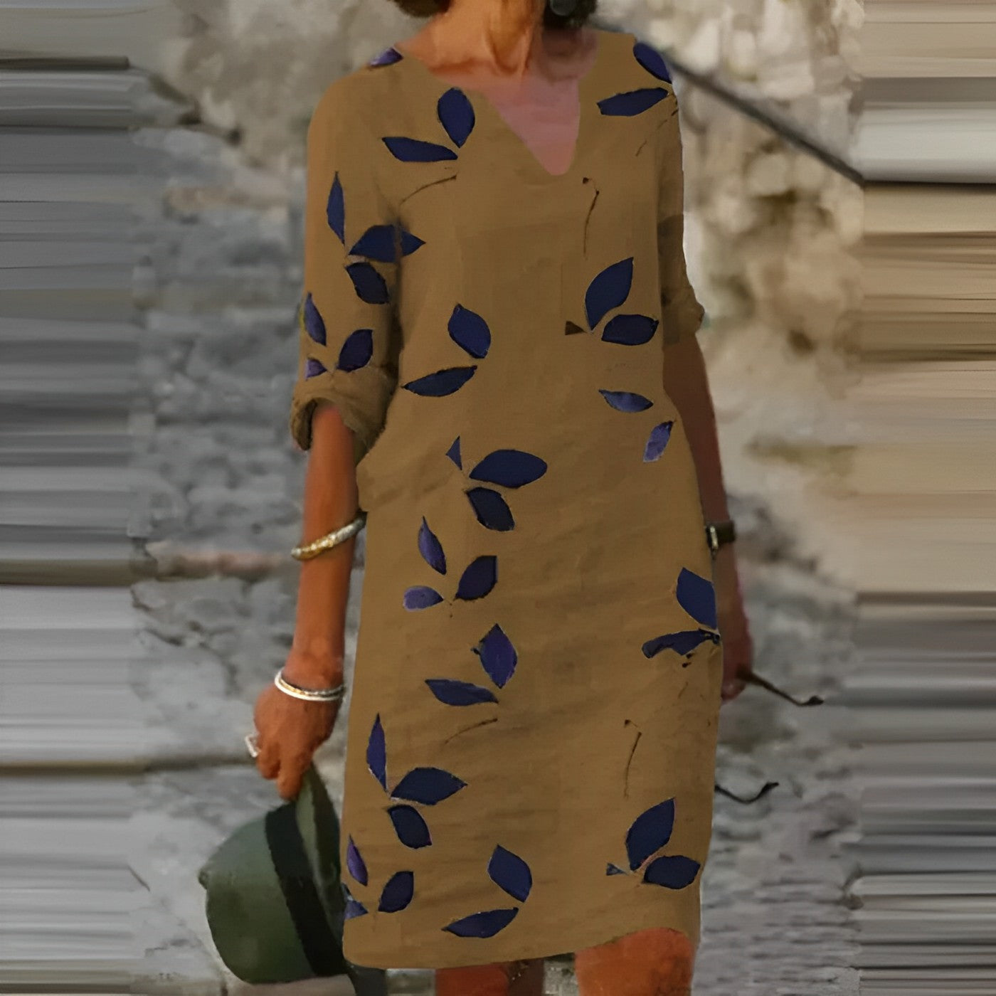 Evi | Flattering V-neck Designer Summer Dress for Women 6