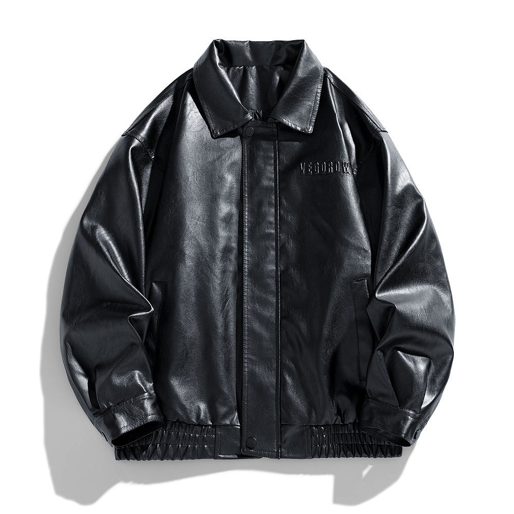 Ewan | Comfortable Faux Leather Bomber Jacket 1