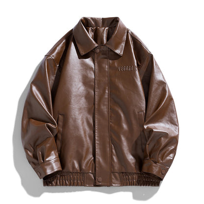 Ewan | Comfortable Faux Leather Bomber Jacket 2