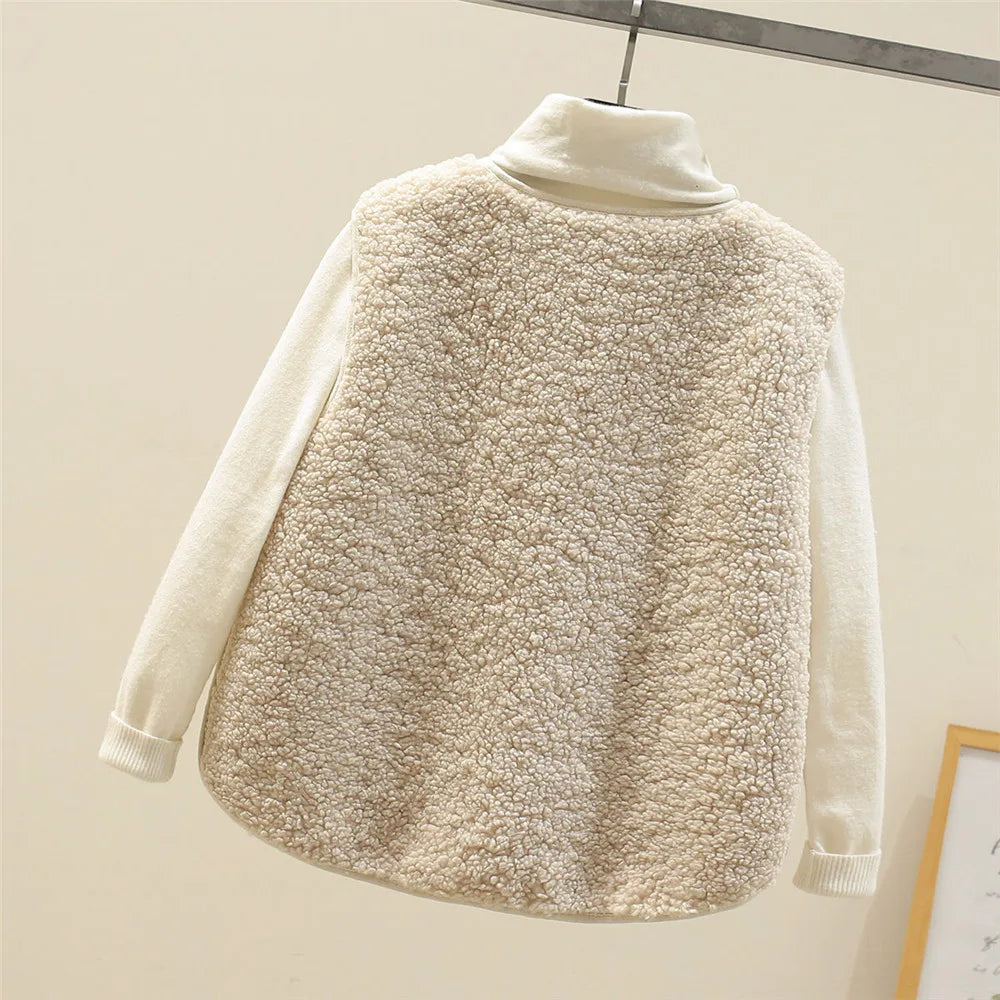 Women's Cozy Fleece Gilet with Pockets