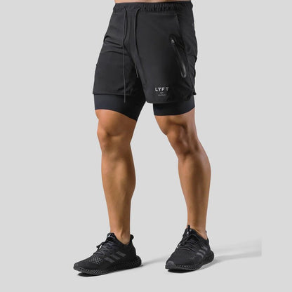 Breathable Athletic Men's Convertible Running Shorts