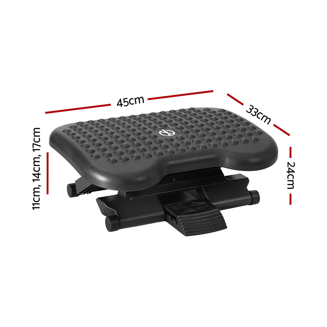 Ergonomic Footrest with Massage Surface for Home Office
