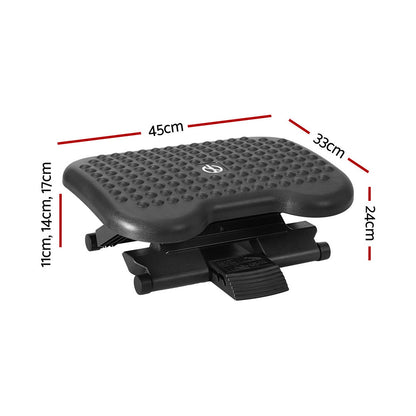 Ergonomic Footrest with Massage Surface for Home Office