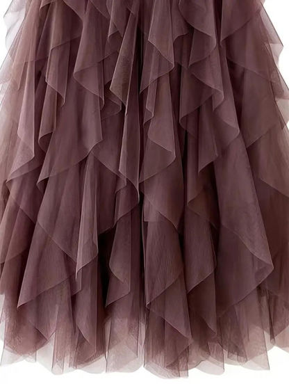 Fluffy Girl's Midi Skirt