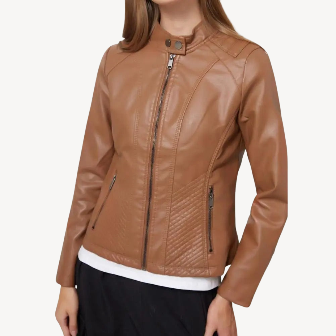 Faux Leather Jacket for Women 2