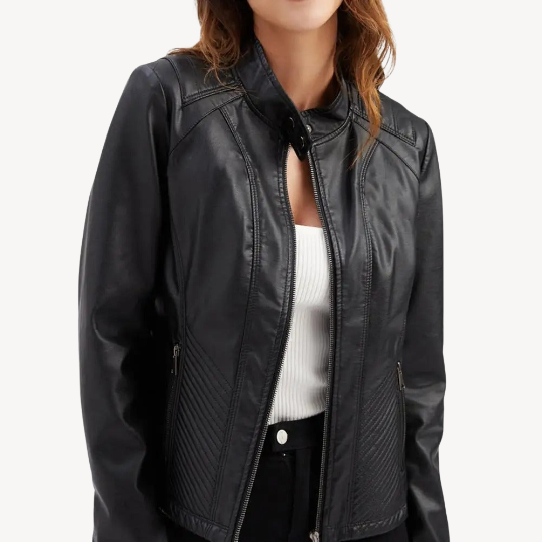 Faux Leather Jacket for Women 4