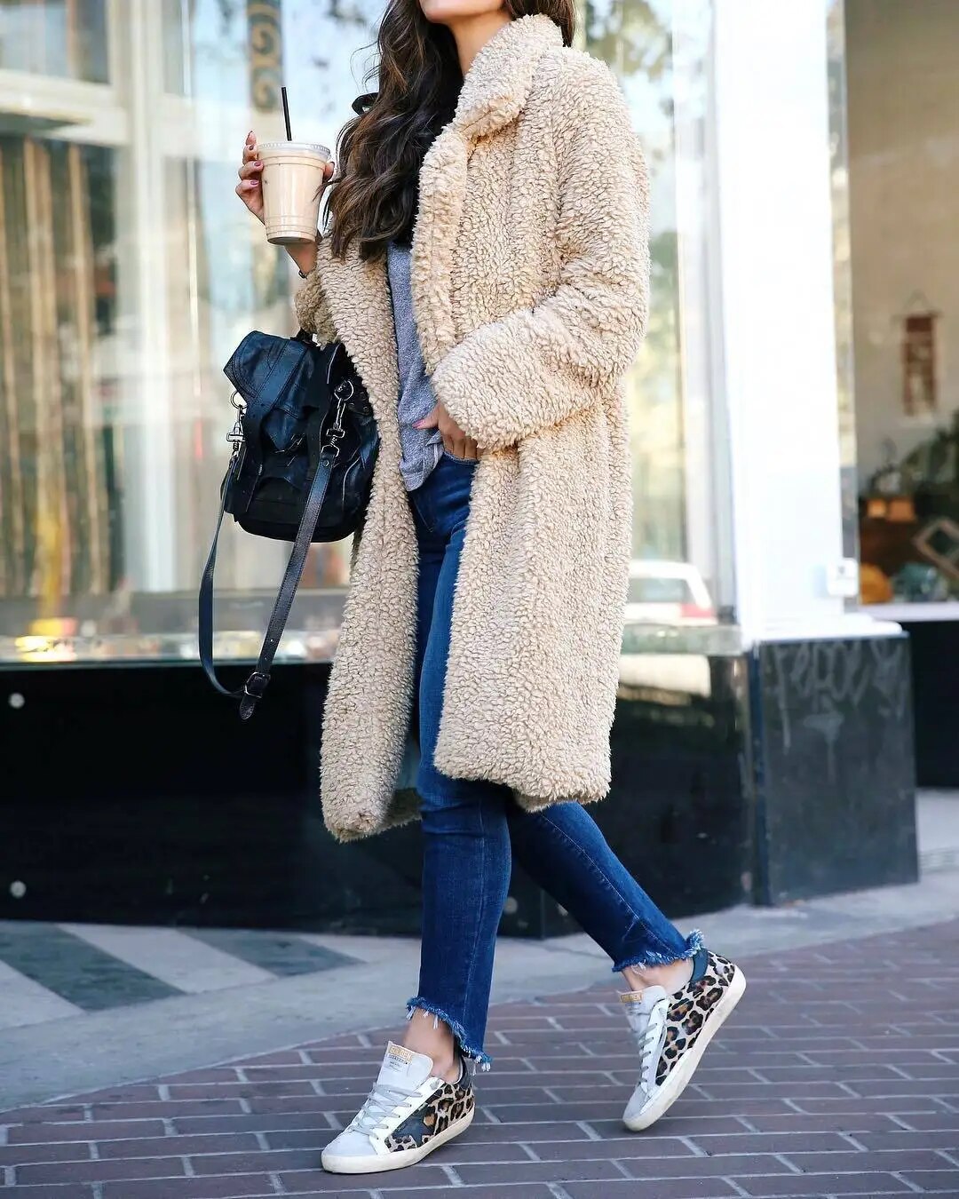 Federica | Long fleece winter coat