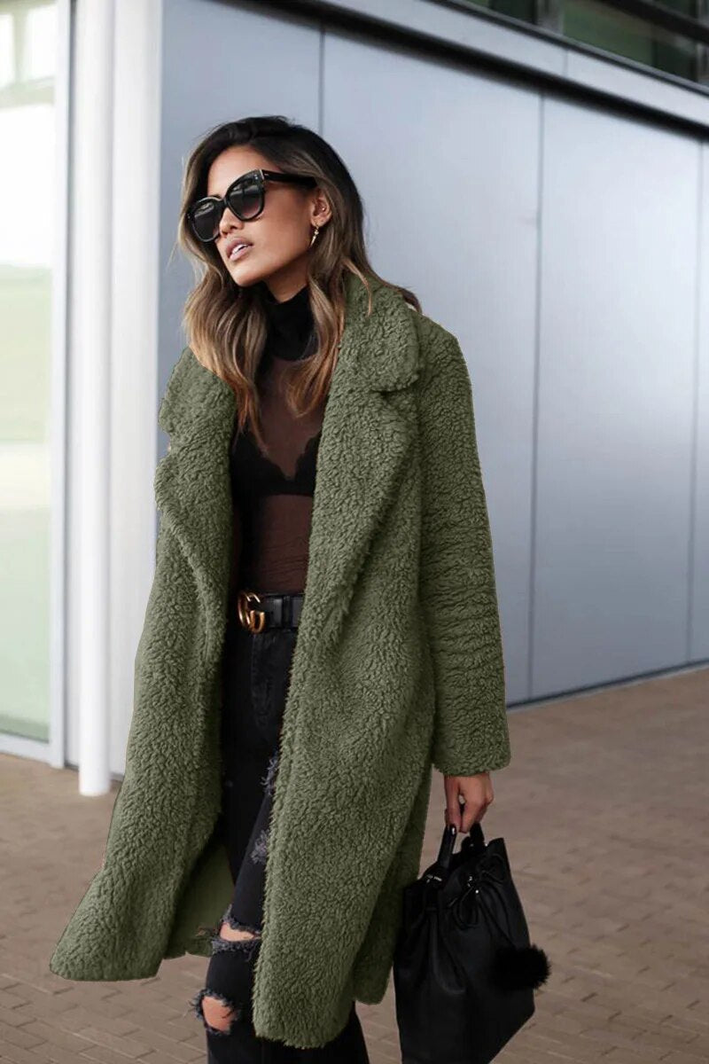 Federica | Long fleece winter coat