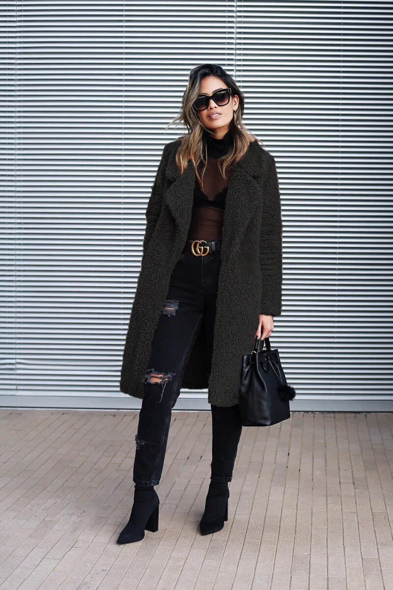 Federica | Long fleece winter coat