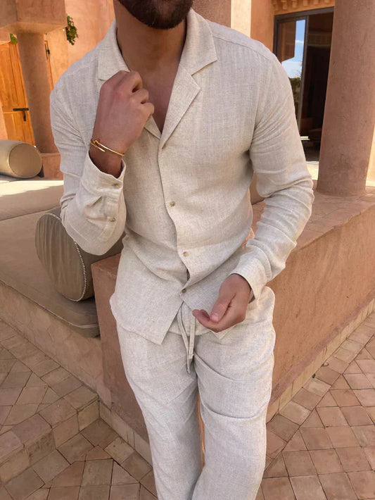 Breathable Summer Shirt and Pants Set for Men - Luxivelle