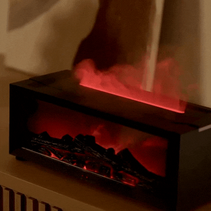 Cozy LED Flame Fireplace Lamp with Humidifier - Luxivelle