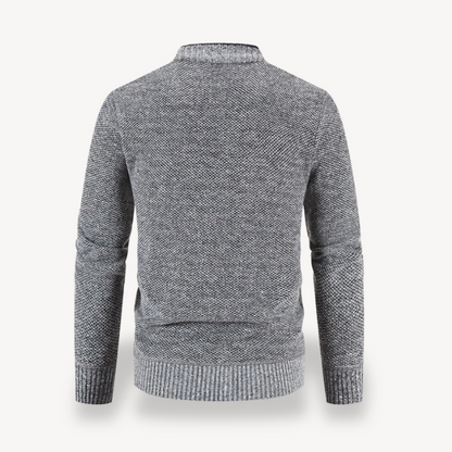 Fleece Lined Button Cardigan Jacket Men 1