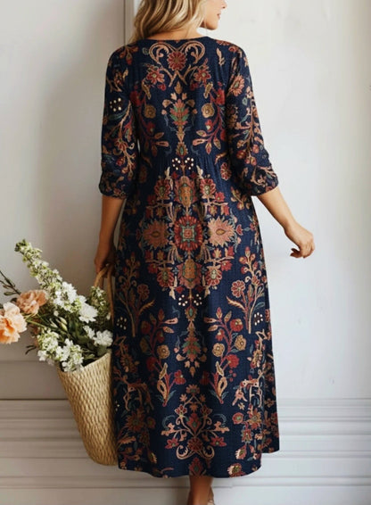 Pretty Floral A-Line Tunic Dress