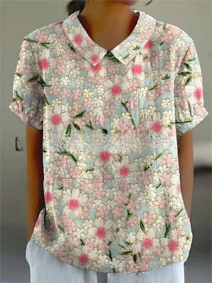 Variant image for Flora Floral Top | Women's Top-31