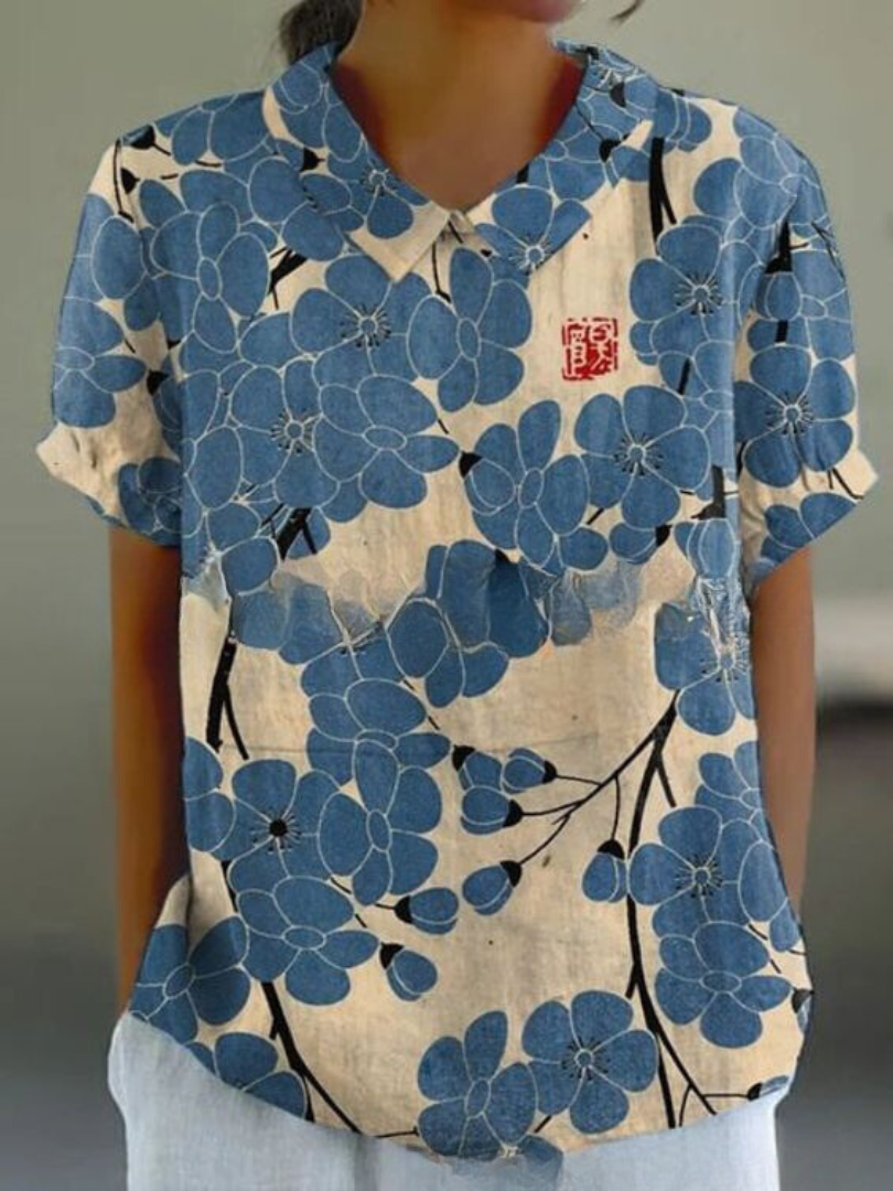Variant image for Flora Floral Top | Women's Top-43