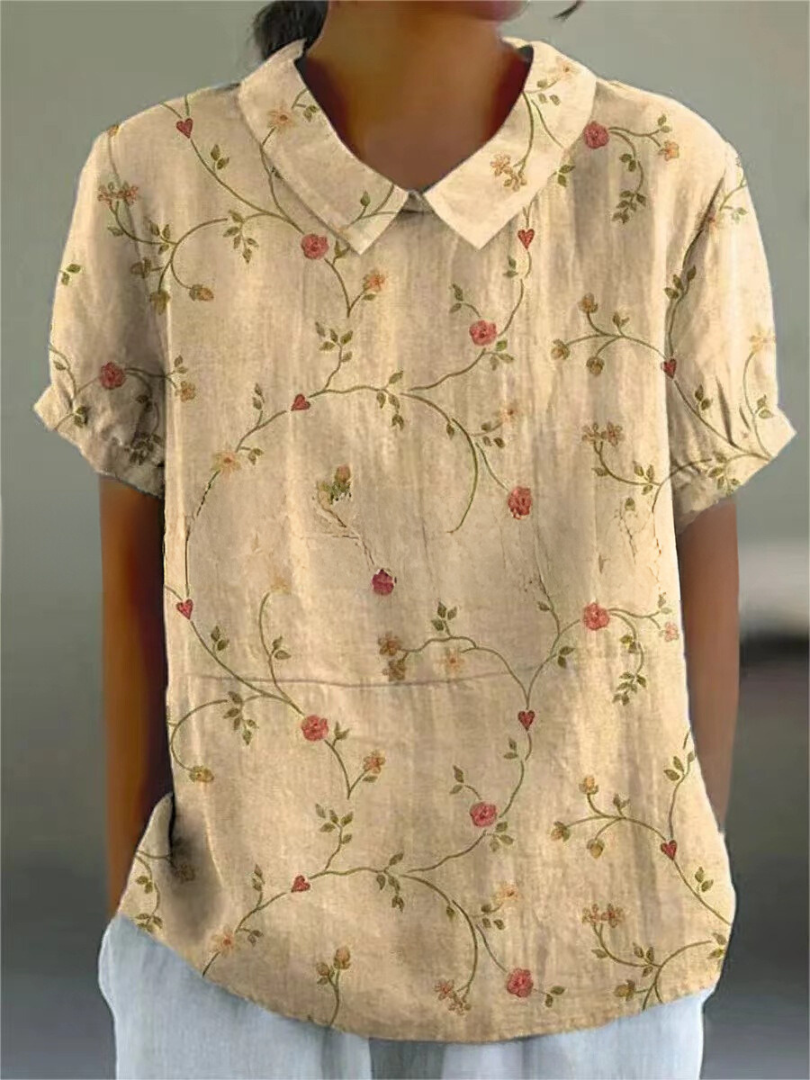 Variant image for Flora Floral Top | Women's Top-13