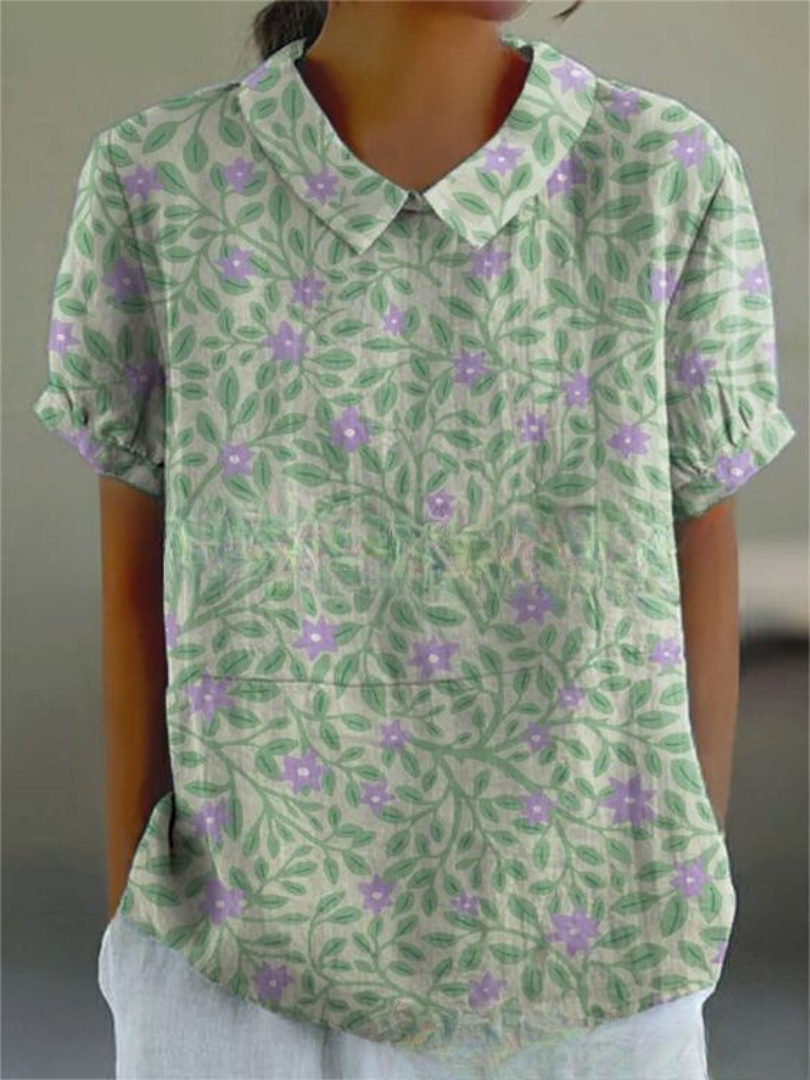 Variant image for Flora Floral Top | Women's Top-19