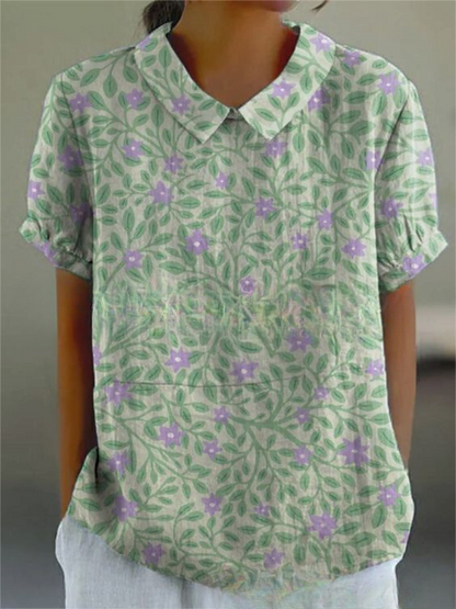 Variant image for Flora Floral Top | Women's Top-19