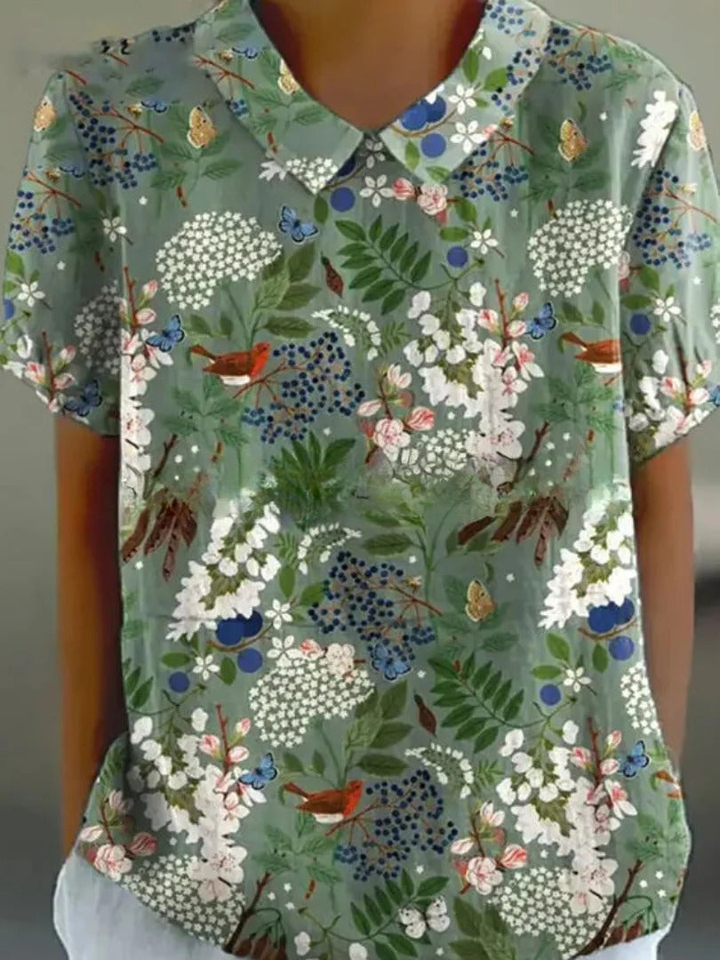 Variant image for Daisy Floral Women's Top | Casual Summer Top-55