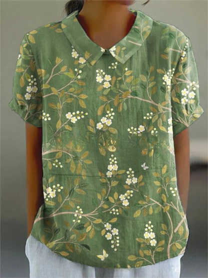 Variant image for Flora Floral Top | Women's Top-25