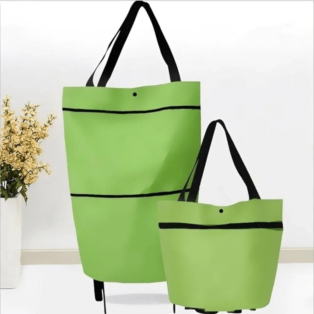 Collapsible Folding Cart Bag with Wheels