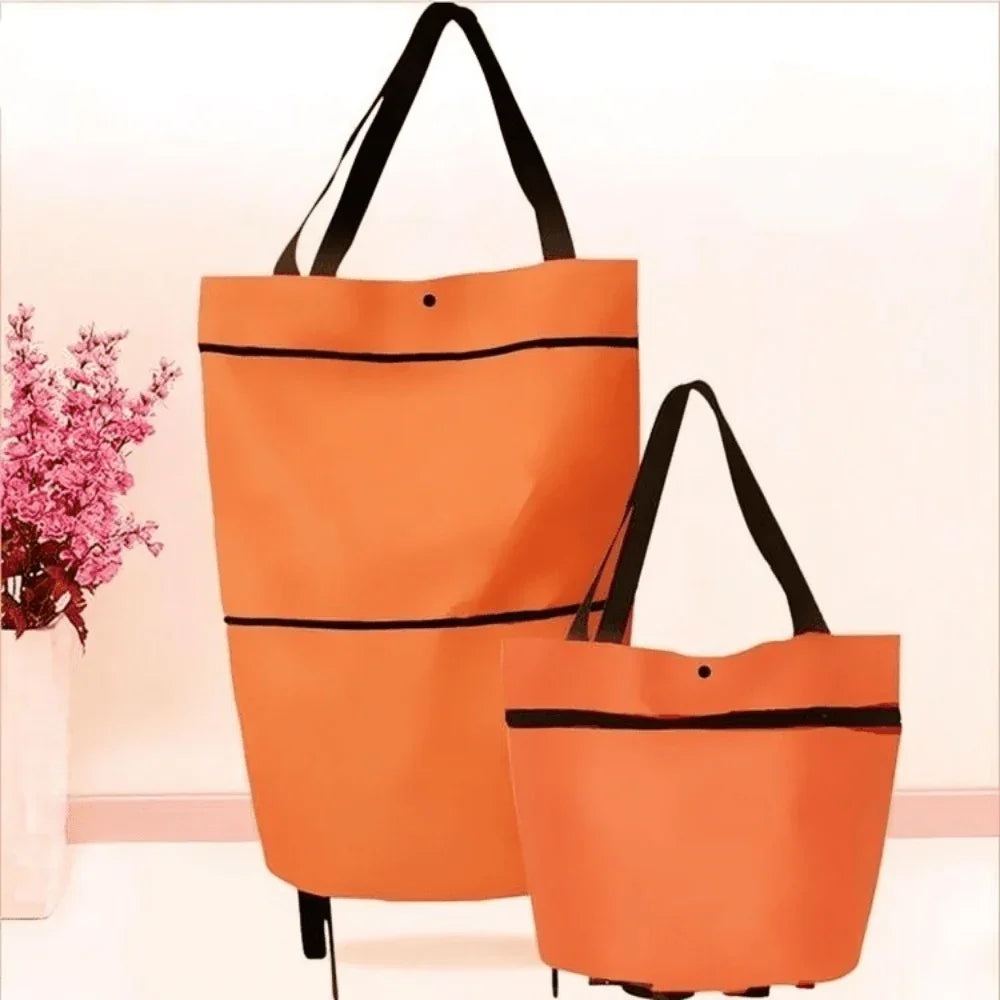Collapsible Folding Cart Bag with Wheels