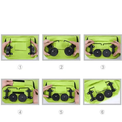 Collapsible Folding Cart Bag with Wheels