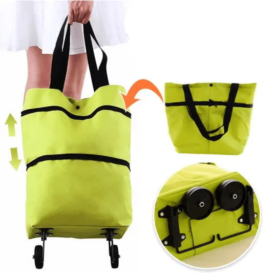 Collapsible Folding Cart Bag with Wheels - Luxivelle
