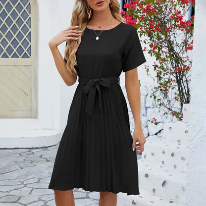 Emma | Mint Green Pleated Summer Dress for Women 2
