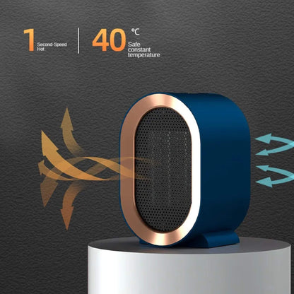 Compact Portable Electric Space Heater Low Wattage Energy Saver