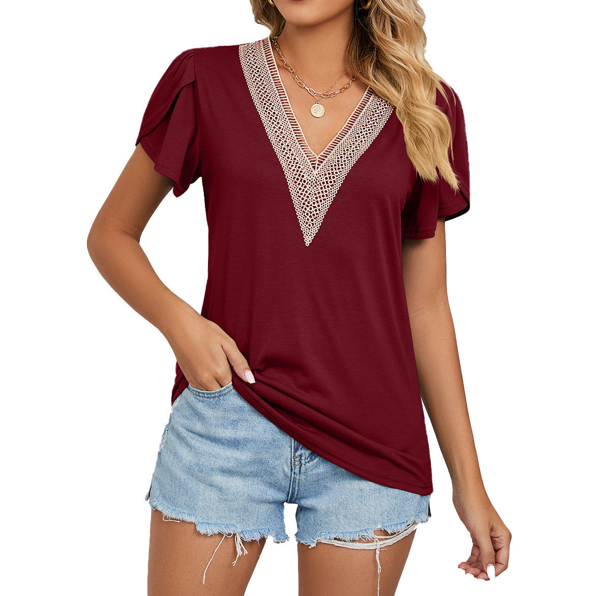 Franziska | Elegant V-neck T-shirt