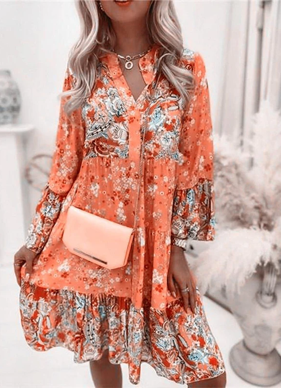 Indiana | Summer Dress - Floral Print, Plus Size Available-2