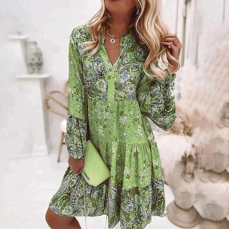 Indiana | Summer Dress - Floral Print, Plus Size Available-4