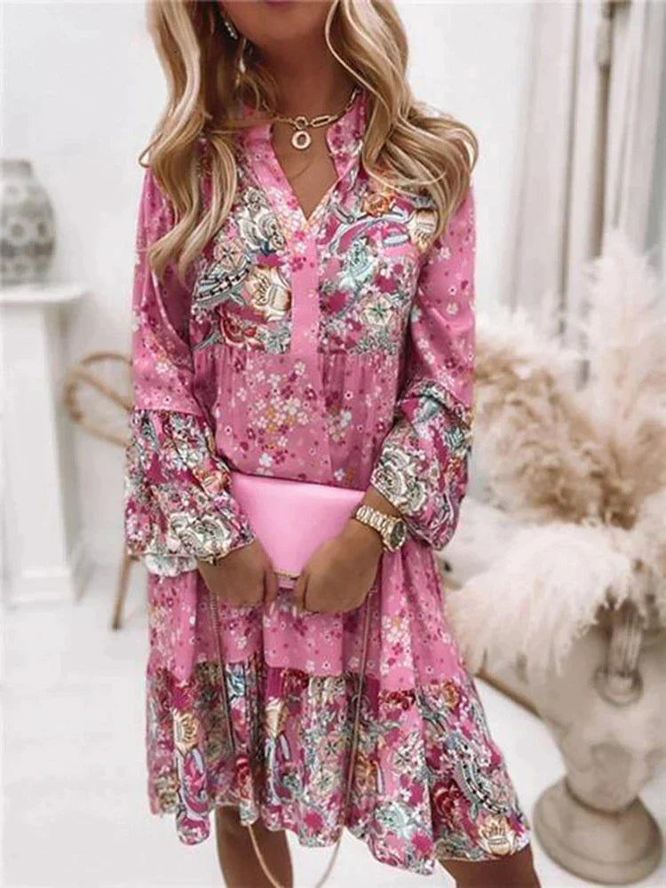 Indiana | Summer Dress - Floral Print, Plus Size Available-1