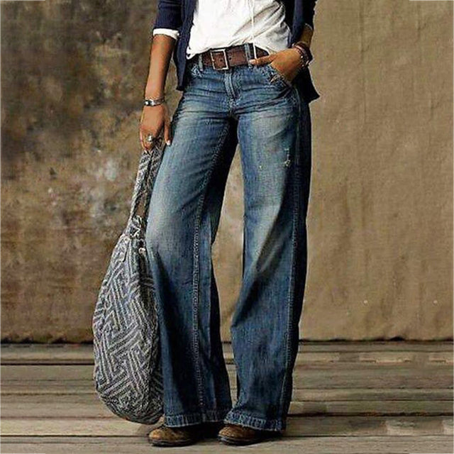 Comfortable Loose Fit Women's Straight Leg Pants