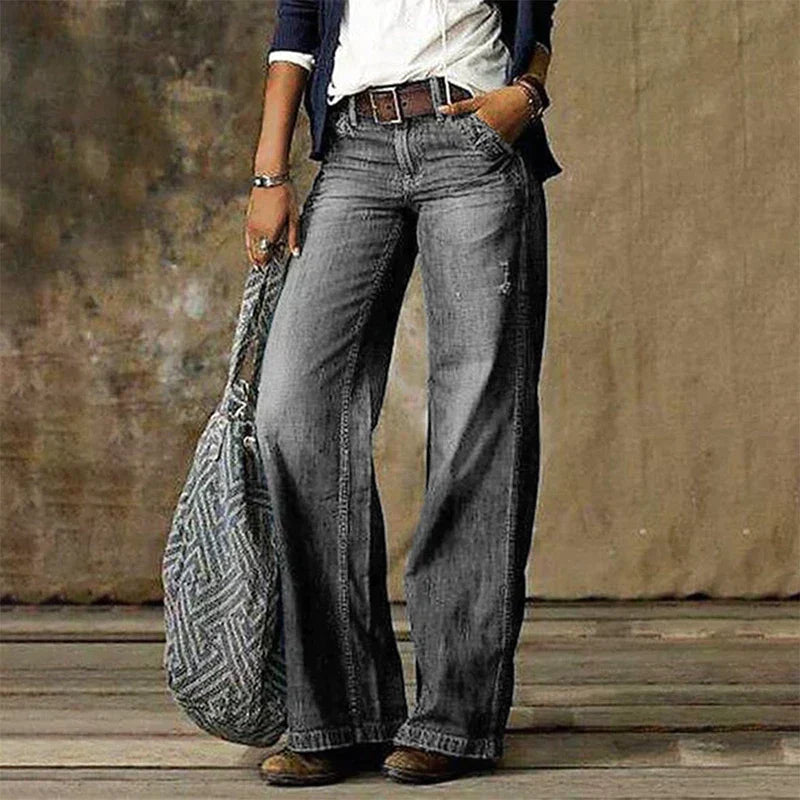 Comfortable Loose Fit Women's Straight Leg Pants