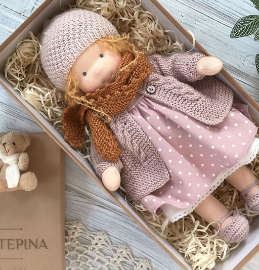 Artisan Wooden Doll for Kids Creative Play