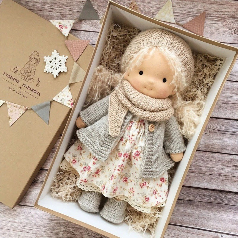 Artisan Wooden Doll for Kids Creative Play